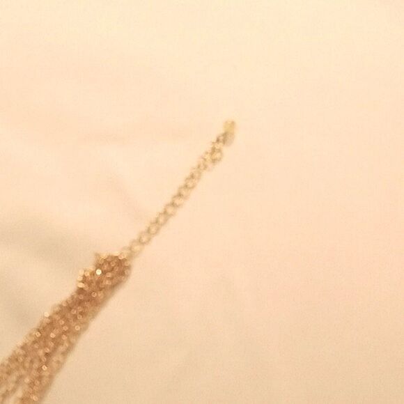 ⭐️5/$25 SALE Avon 3 strand goldtone turquoise and gold beaded necklace (long) - Picture 2 of 2